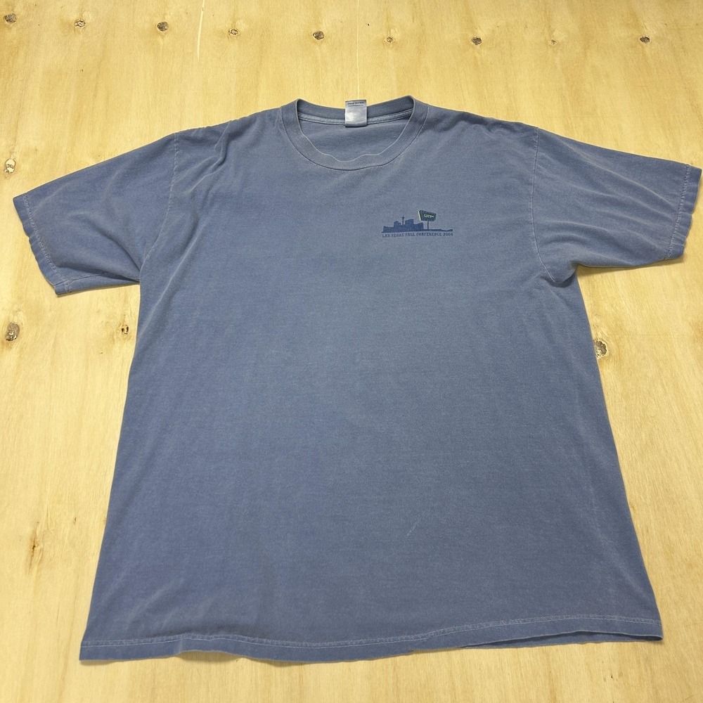 Vintage LICU+ Las Vegas Shirt Mens XL Blue Fall Conference Tee T-Shirt Delta